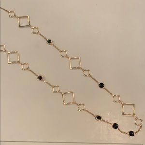 White House Black Market Black and Gold Necklace